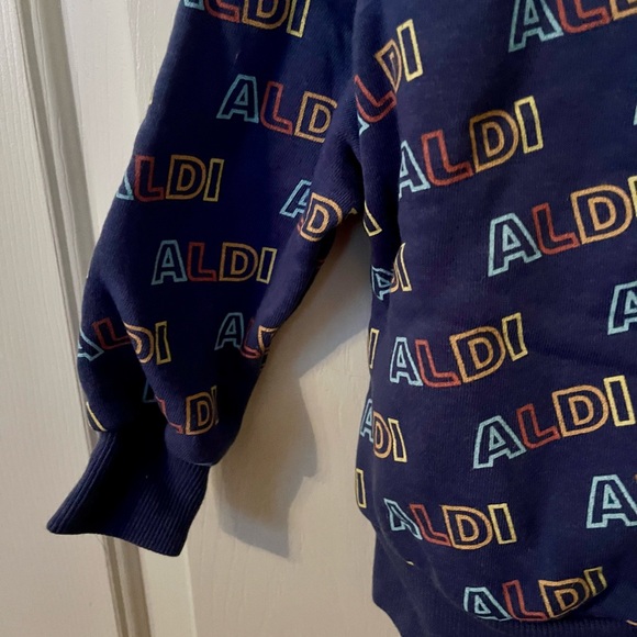 Kids' Blue ALDI Logo Sweatshirt - Picture 7 of 7
